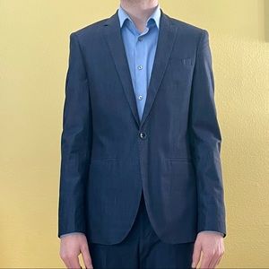 Navy blue suit Nocturnal skinny fit approx 35S 29 waist, 30 length